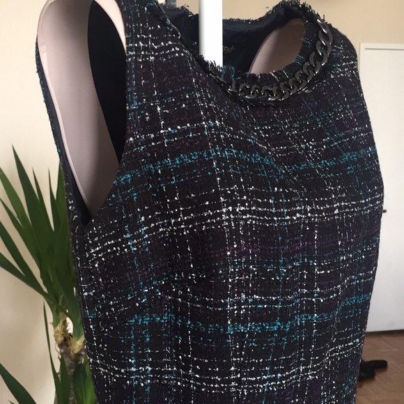 Laundry by Shelli Segal Plaid Chanel Style Dress s - Picture 4 of 7